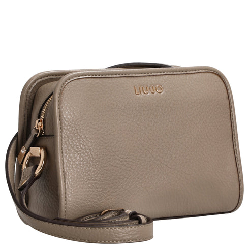 Borsa Donna a tracolla, con chiusura zip e logo metallico frontale